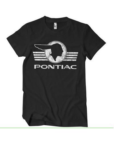 Pánské tričko Pontiac Retro logo černé