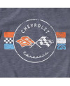 Pánské tričko Chevrolet Corvette 235 Retro šedomodrá