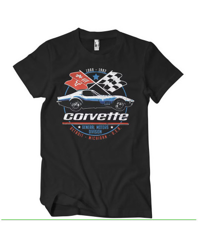 Pánské tričko Chevrolet Corvette C3 GM division černé