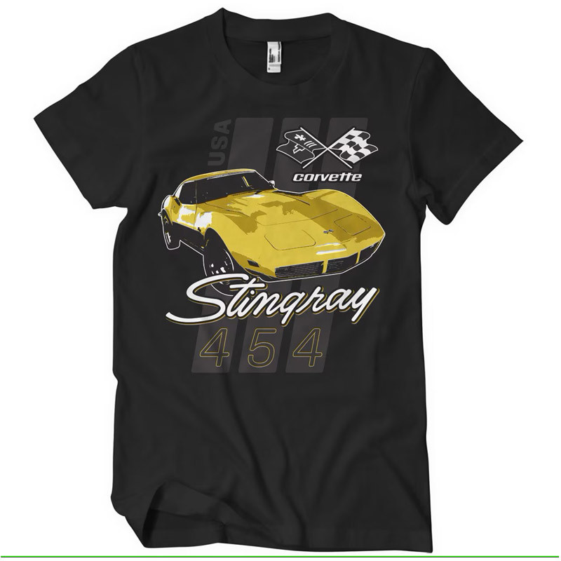 Pánské tričko Chevrolet Corvette Stingray 454 černé