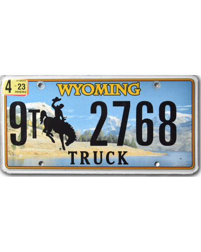 Americká SPZ Wyoming Country Truck 9T-2768