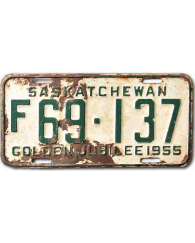 Kanadská SPZ Saskatchewan 1955 Golden Jubilee F69-137