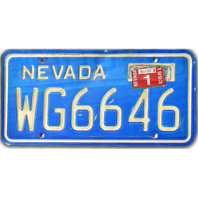 Americká SPZ Nevada Blue WG6646