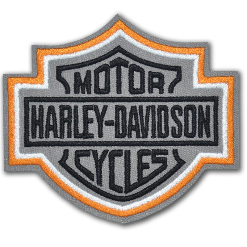 Moto nášivka Harley Davidson Logo reflexní 10 cm x 9 cm