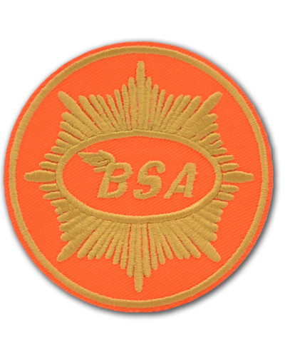 Moto nášivka BSA orange 8 cm