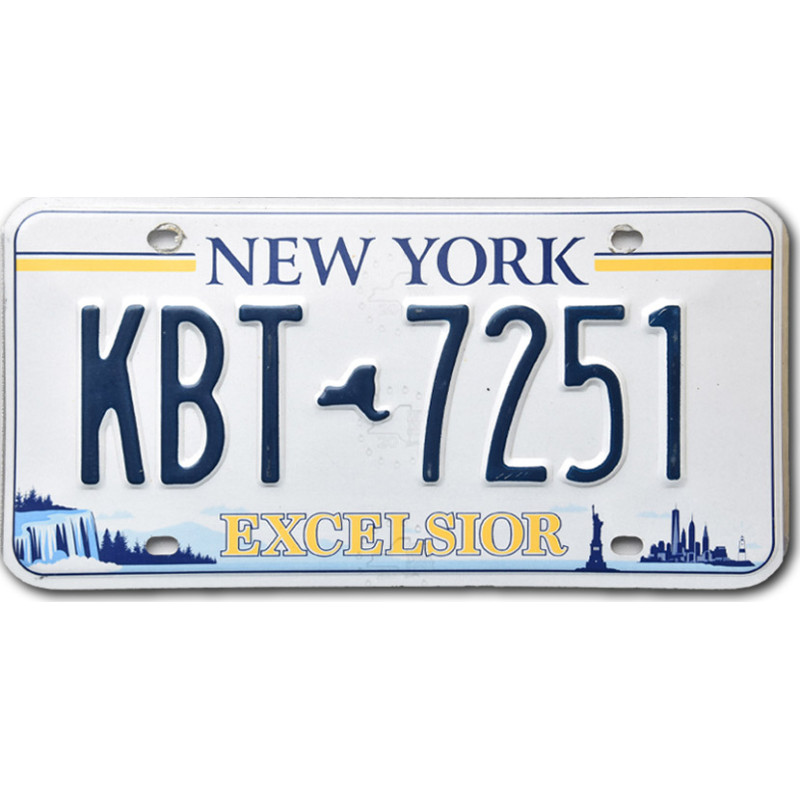 Americká SPZ New York Excelsior KBT-7251