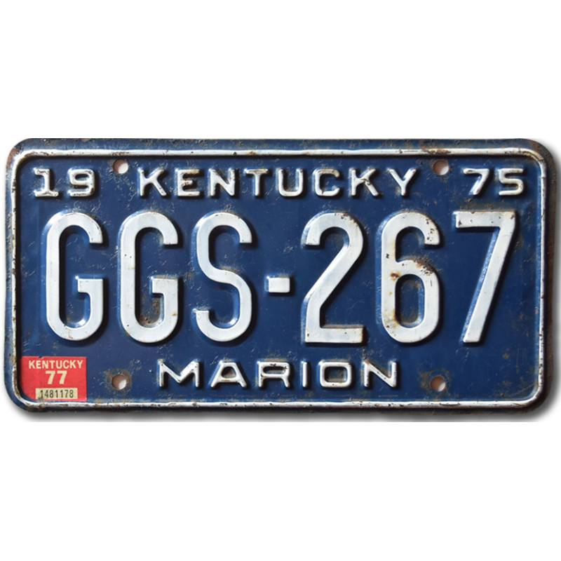 Americká SPZ Kentucky 1975 Marion GGS-267