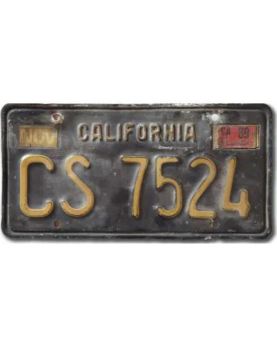 Americká SPZ California 1963 Black CS 7524