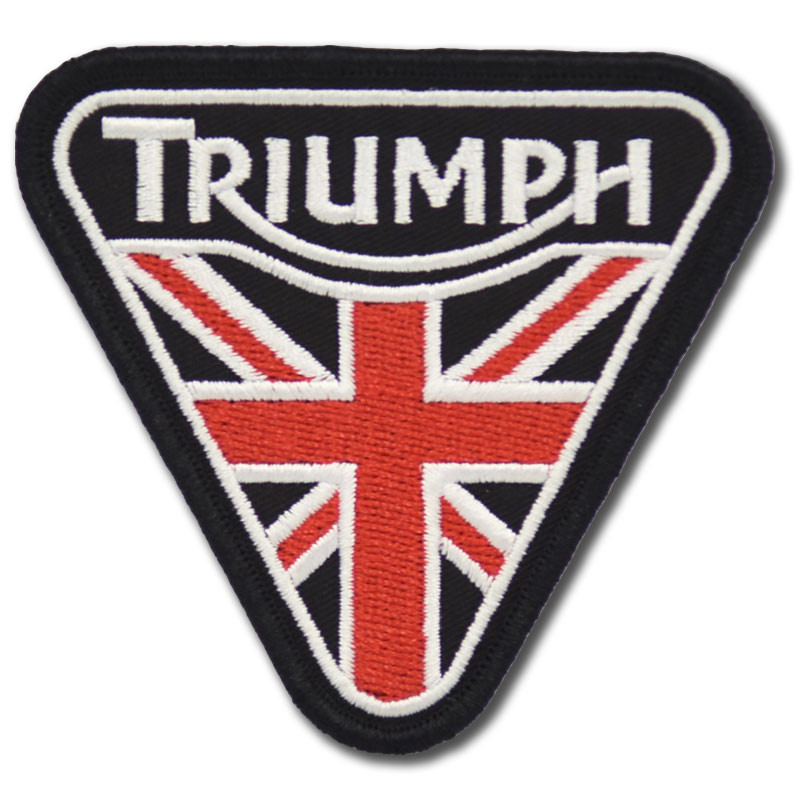 Moto nášivka Triumph triangle Black 8 cm x 7 cm