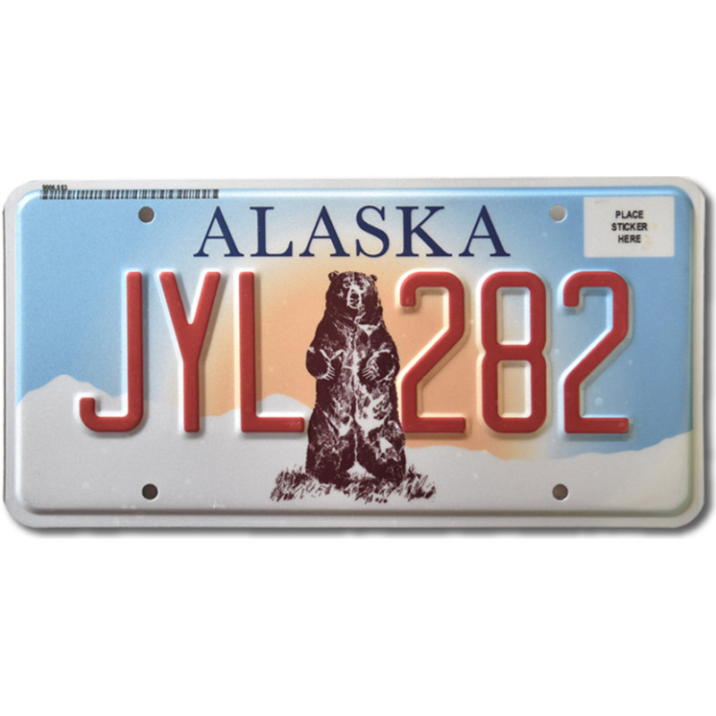 Americká SPZ Alaska Grizzly Bear JYL 282