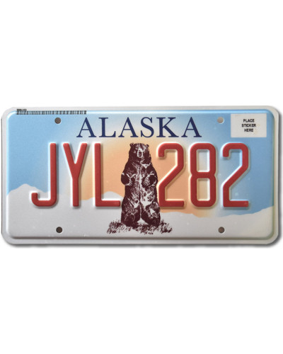 Americká SPZ Alaska Grizzly Bear JYL 282