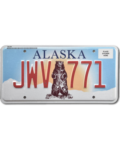 Americká SPZ Alaska Grizzly Bear JWV 771