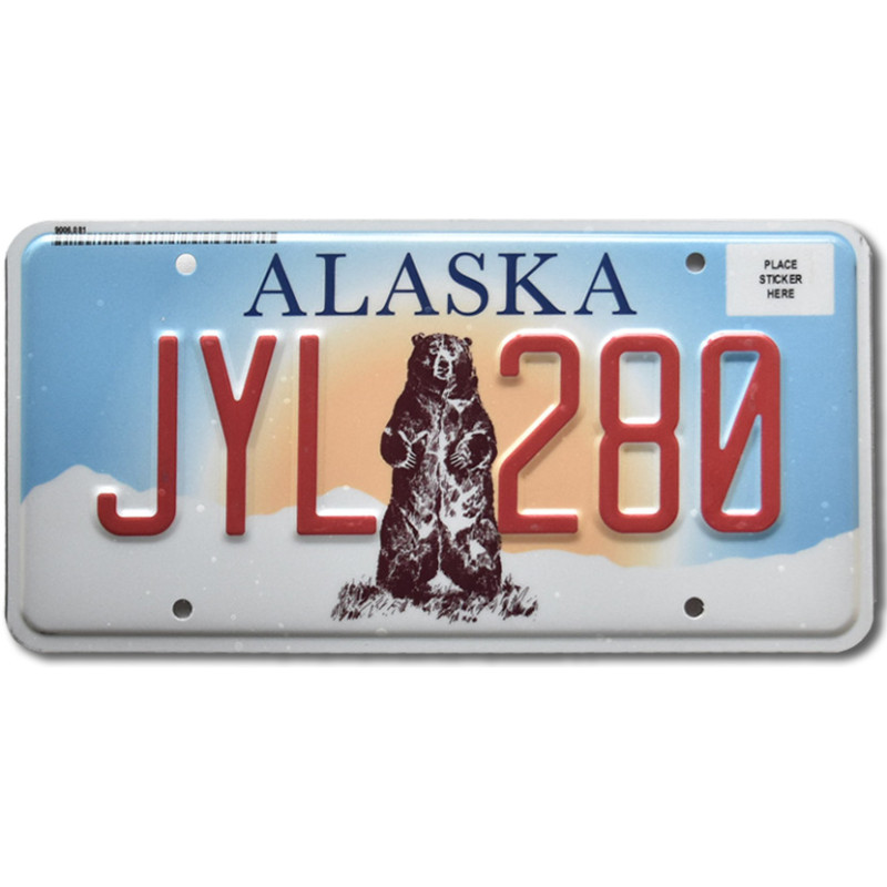 Americká SPZ Alaska Grizzly Bear JYL 280