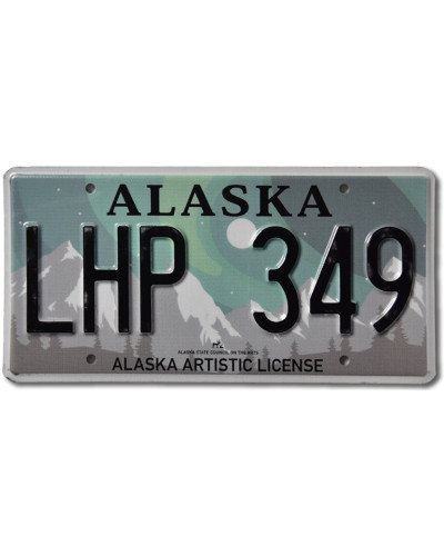 Americká SPZ Alaska Aurora Borealis LHP 349