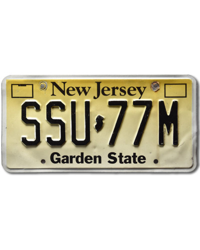 Americká SPZ New Jersey Garden State SSU-77M