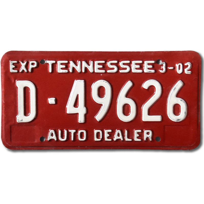 Americká SPZ Tennessee Auto Dealer D-49626