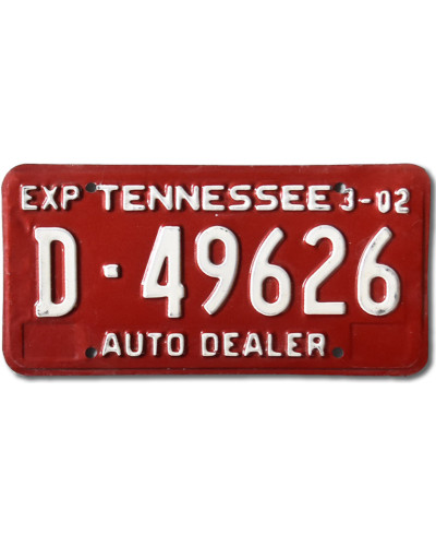 Americká SPZ Tennessee Auto Dealer D-49626