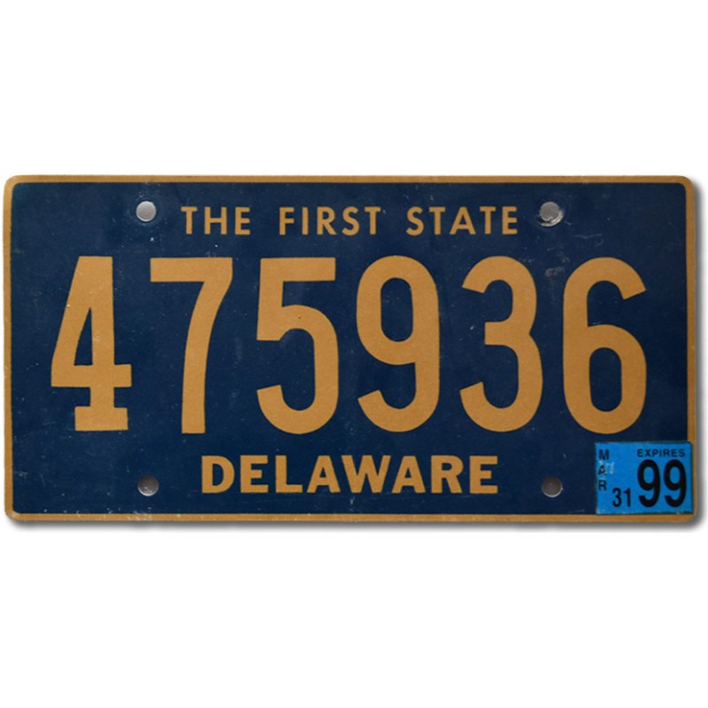 Americká SPZ Delaware The First State