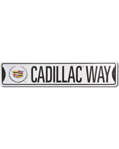 Plechová cedule Cadillac Way 60 cm x 13 cm