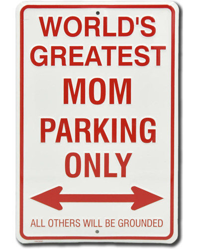 Plechová cedule Greatest Mom Parking Only 30 cm x 20 cm