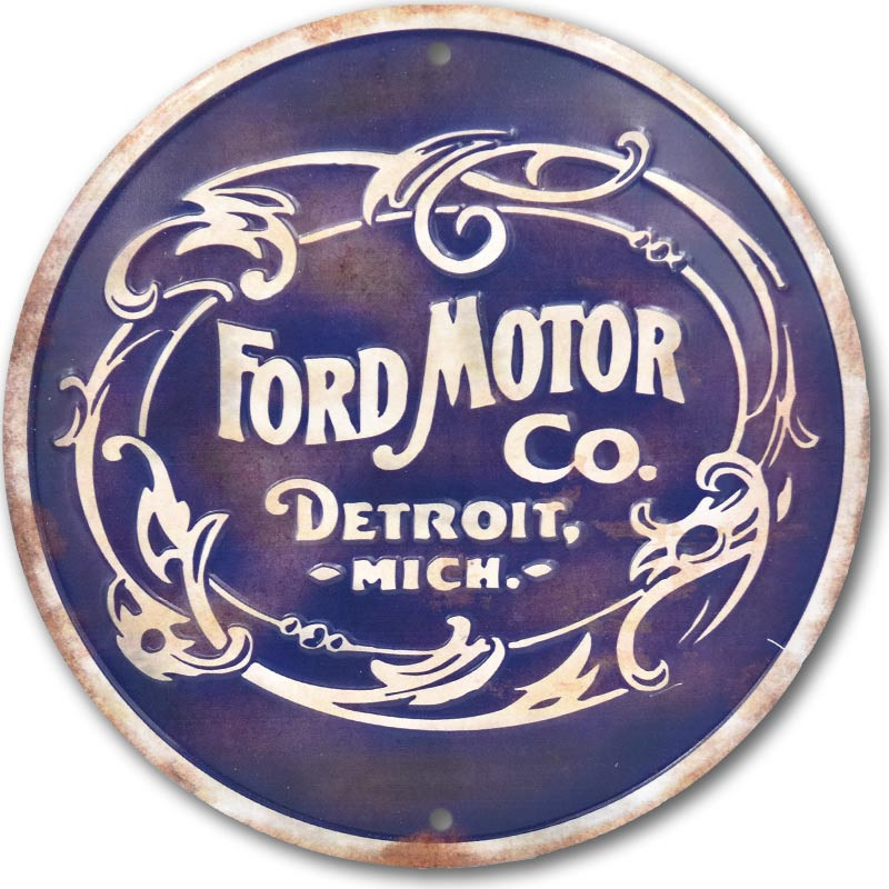 Plechová cedule Ford Motor Co. Historic logo 30 cm