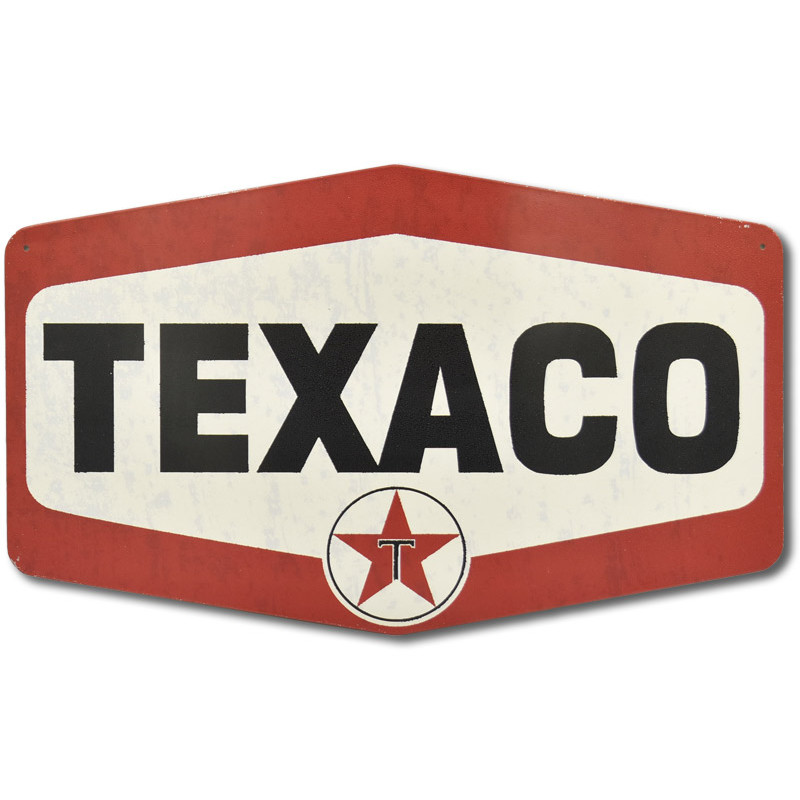 Plechová cedule Texaco logo big 42 cm x 25 cm