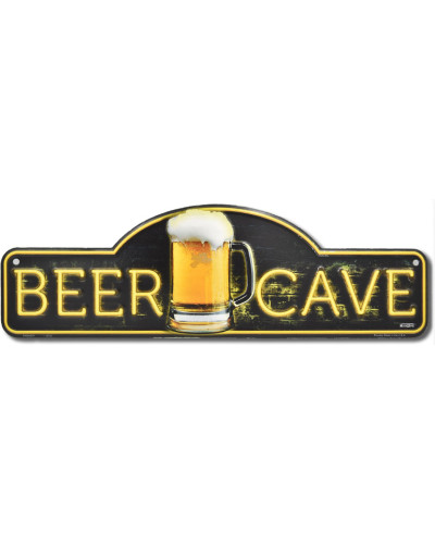 Plechová cedule Beer Cave Old Fashioned 46 cm x 14 cm