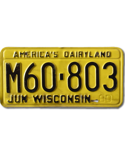 Americká SPZ Wisconsin Yellow M60-803