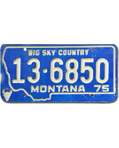 Americká SPZ Montana Big Sky 1975 Blue 13-6850