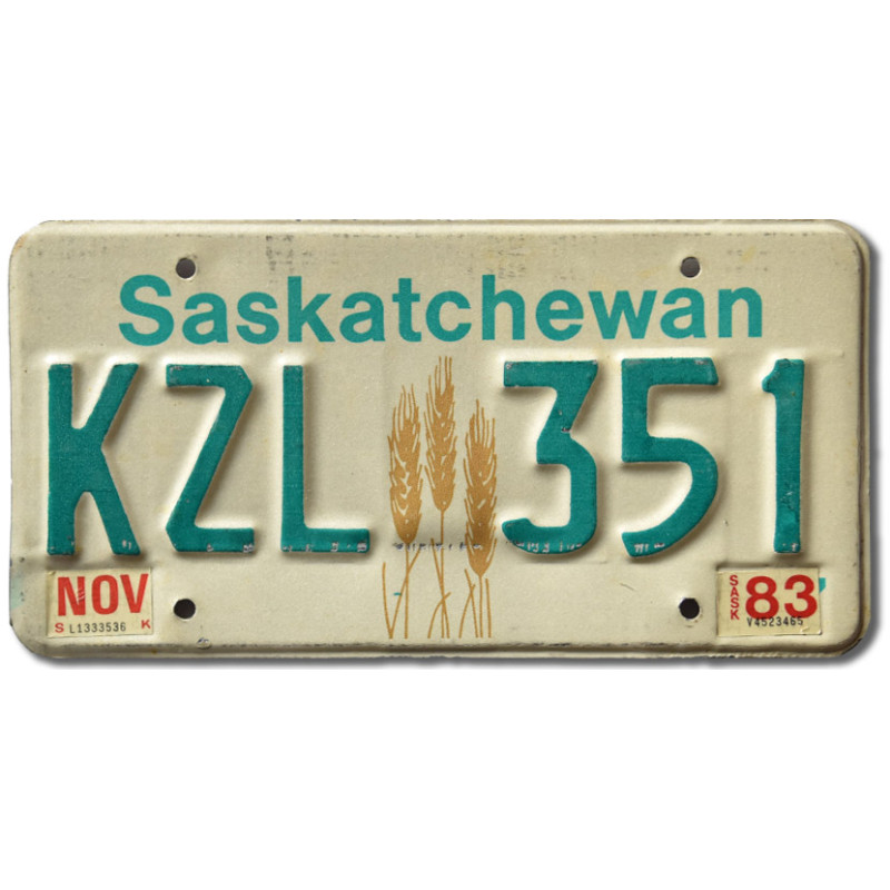 Kanadská SPZ Saskatchewan Wheat KZL 351